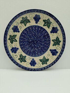 Karl Louis Lehmann Dinner Plate German Display Plate KLL Grapes Serving Plate